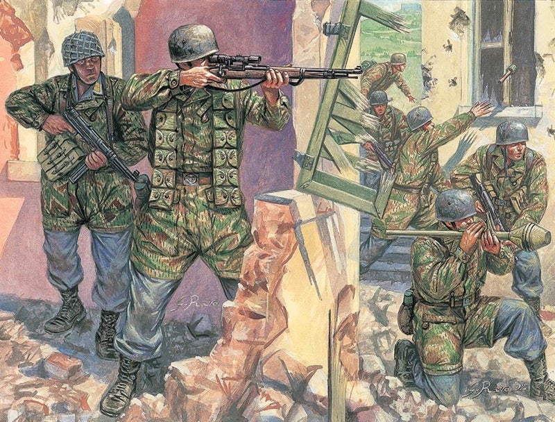 German Paratroopers Figures 1/72 Italeri 6045
